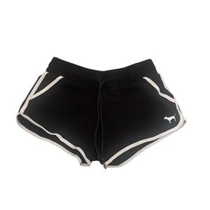 Victoria’s Secret Pink black micro shorts size small dog logo Y2K bootie shorts